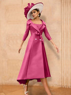Long Sleeve A Line Princess Gown For The Mother Of The Bride Bowknot