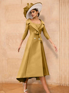 Long Sleeve A Line Princess Gown For The Mother Of The Bride Bowknot