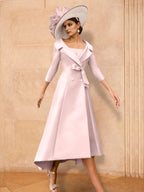 Long Sleeve A Line Princess Gown For The Mother Of The Bride Bowknot