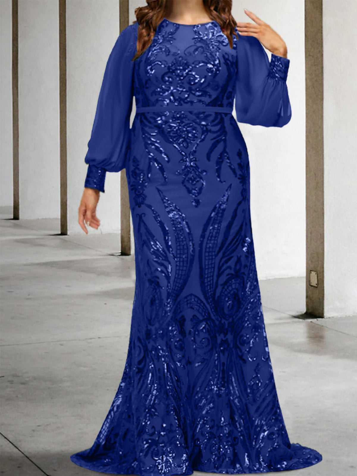 Vestidos de lantejoulas para mãe da noiva ou coluna