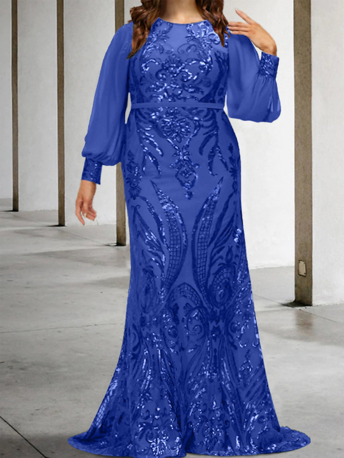Vestidos de lantejoulas para mãe da noiva ou coluna