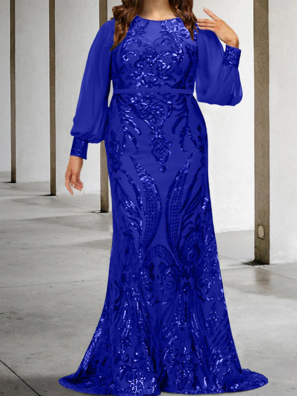 Vestidos de lantejoulas para mãe da noiva ou coluna