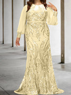 Vestidos de lantejoulas para mãe da noiva ou coluna
