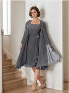 Mother Of The Bride Princess A Line Dress With Jacket Elegant Gown