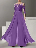A-Line/Princess Mother of the Bride Dresses with Applique