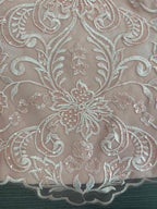 Floor Length Chiffon Pantsuit For Mother Of The Bride With Jacket And Applique