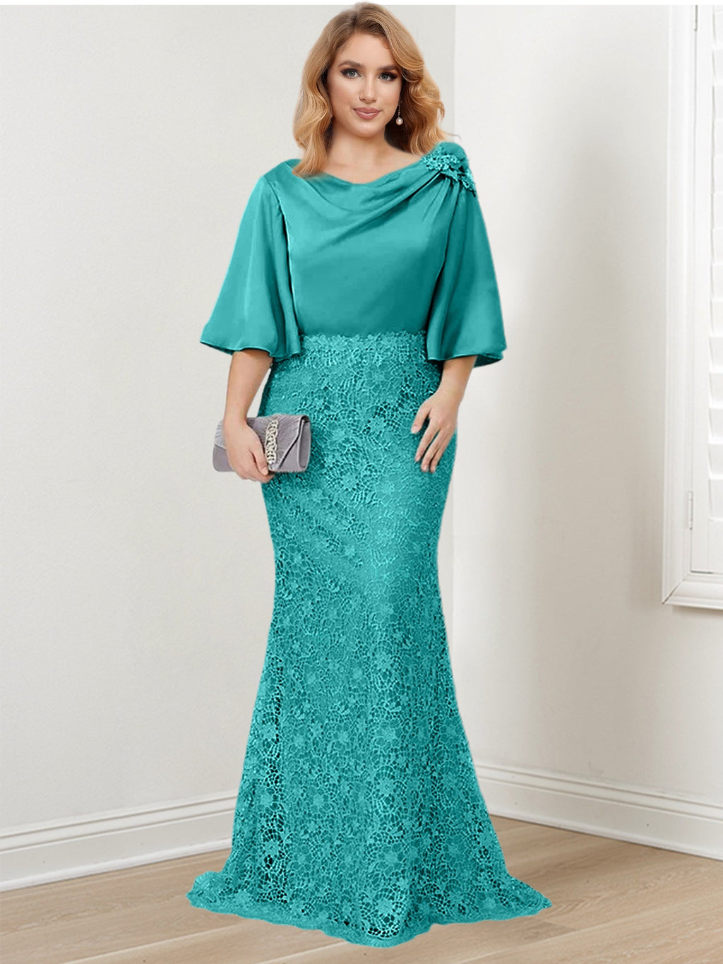 Mother of the Bride Trumpet Mermaid Dresses Featuring Applique Details