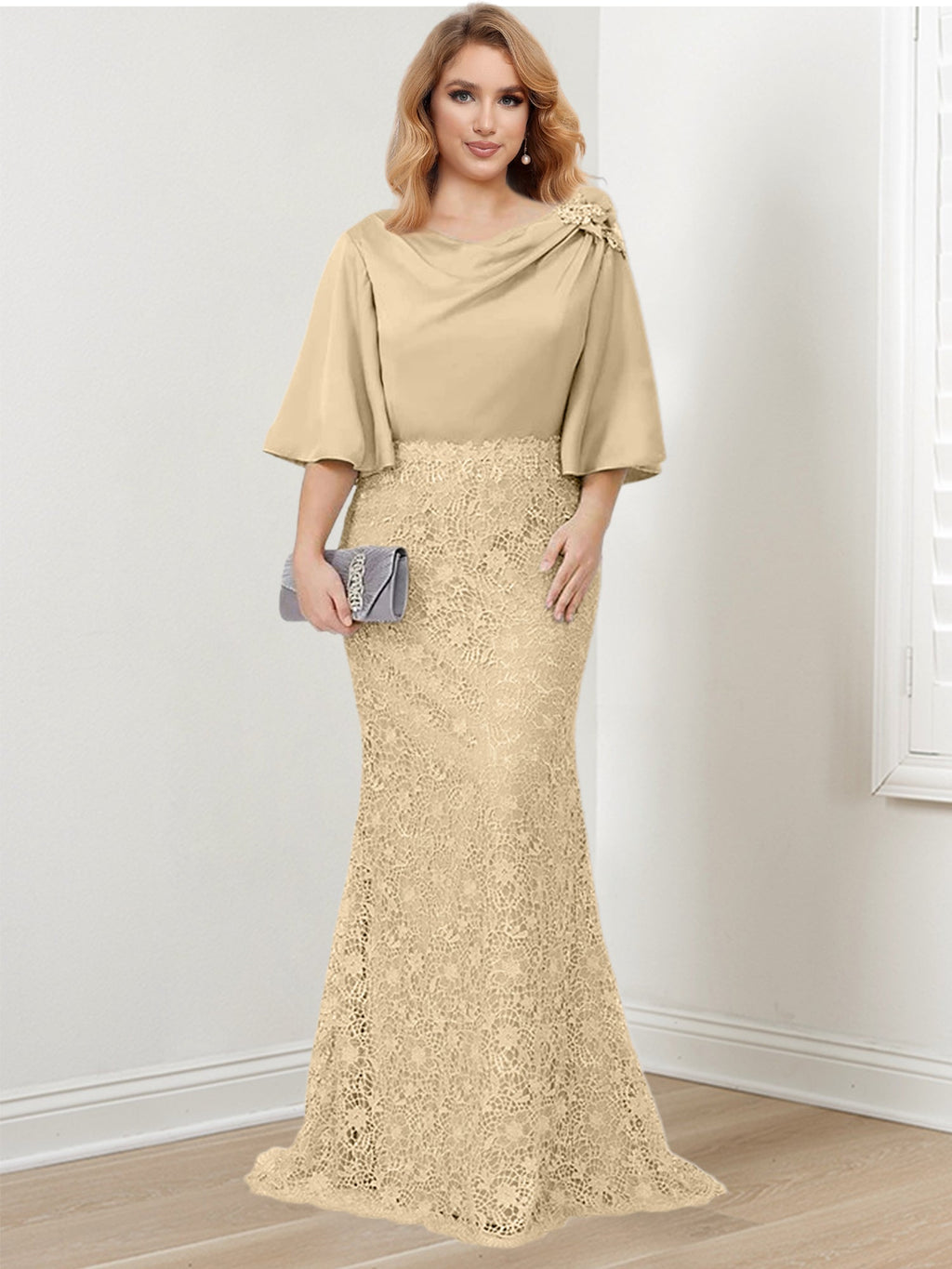 Mother of the Bride Trumpet Mermaid Dresses Featuring Applique Details