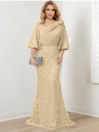 Mother of the Bride Trumpet Mermaid Dresses Featuring Applique Details