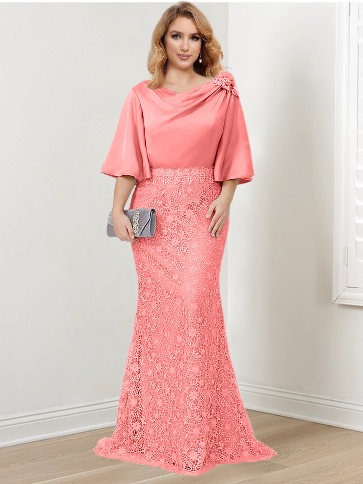 Mother of the Bride Trumpet Mermaid Dresses Featuring Applique Details