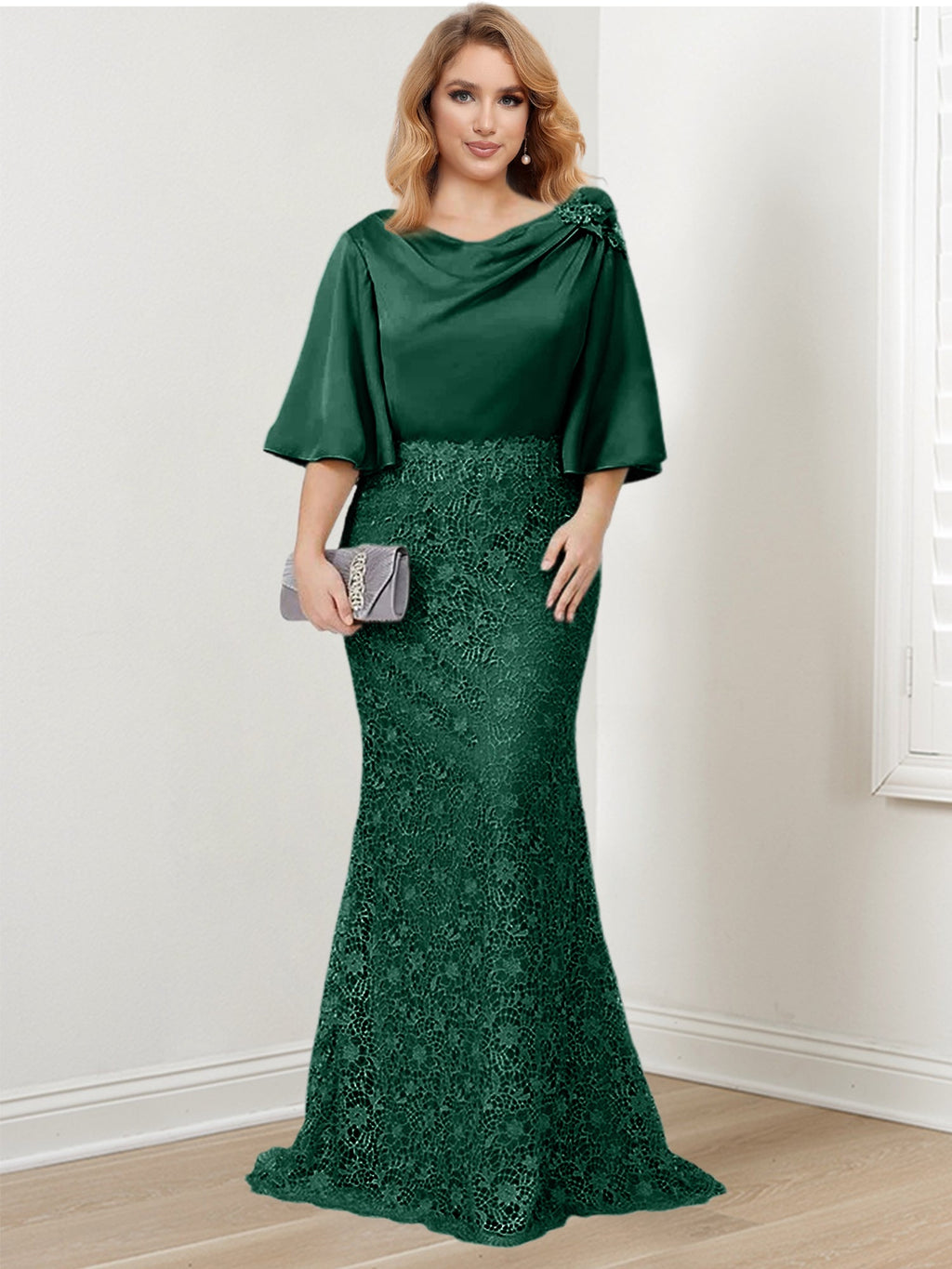 Mother of the Bride Trumpet Mermaid Dresses Featuring Applique Details