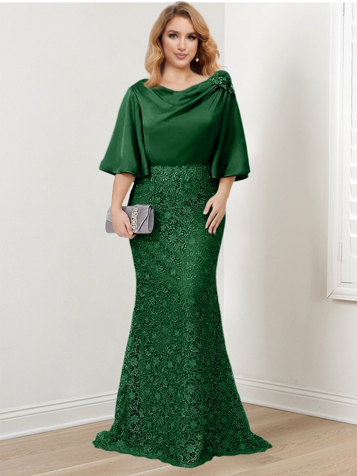 Mother of the Bride Trumpet Mermaid Dresses Featuring Applique Details