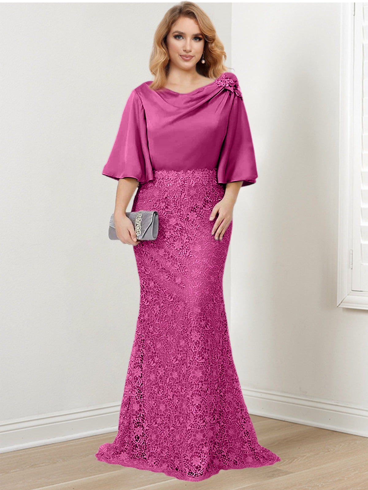 Mother of the Bride Trumpet Mermaid Dresses Featuring Applique Details