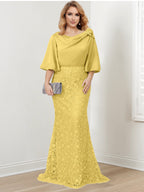 Mother of the Bride Trumpet Mermaid Dresses Featuring Applique Details
