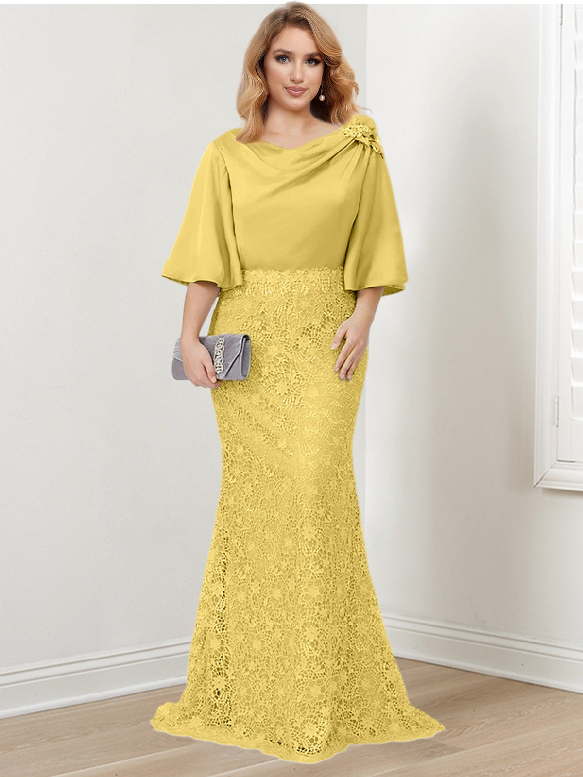 Mother of the Bride Trumpet Mermaid Dresses Featuring Applique Details