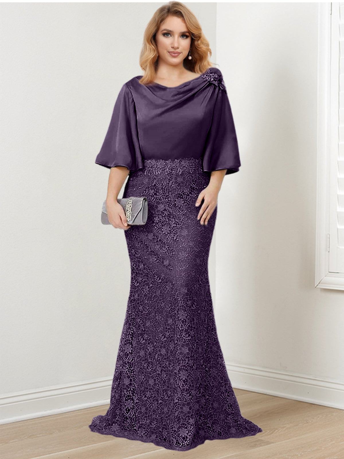 Mother of the Bride Trumpet Mermaid Dresses Featuring Applique Details