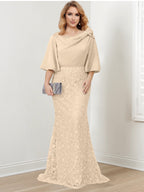 Mother of the Bride Trumpet Mermaid Dresses Featuring Applique Details