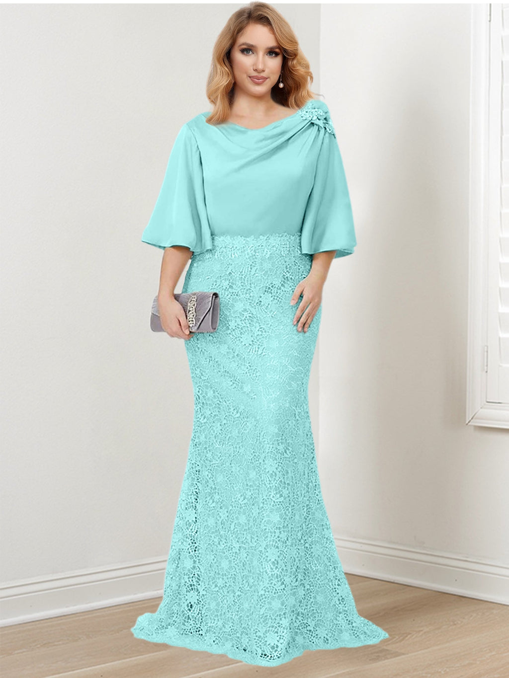 Mother of the Bride Trumpet Mermaid Dresses Featuring Applique Details