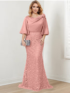 Mother of the Bride Trumpet Mermaid Dresses Featuring Applique Details
