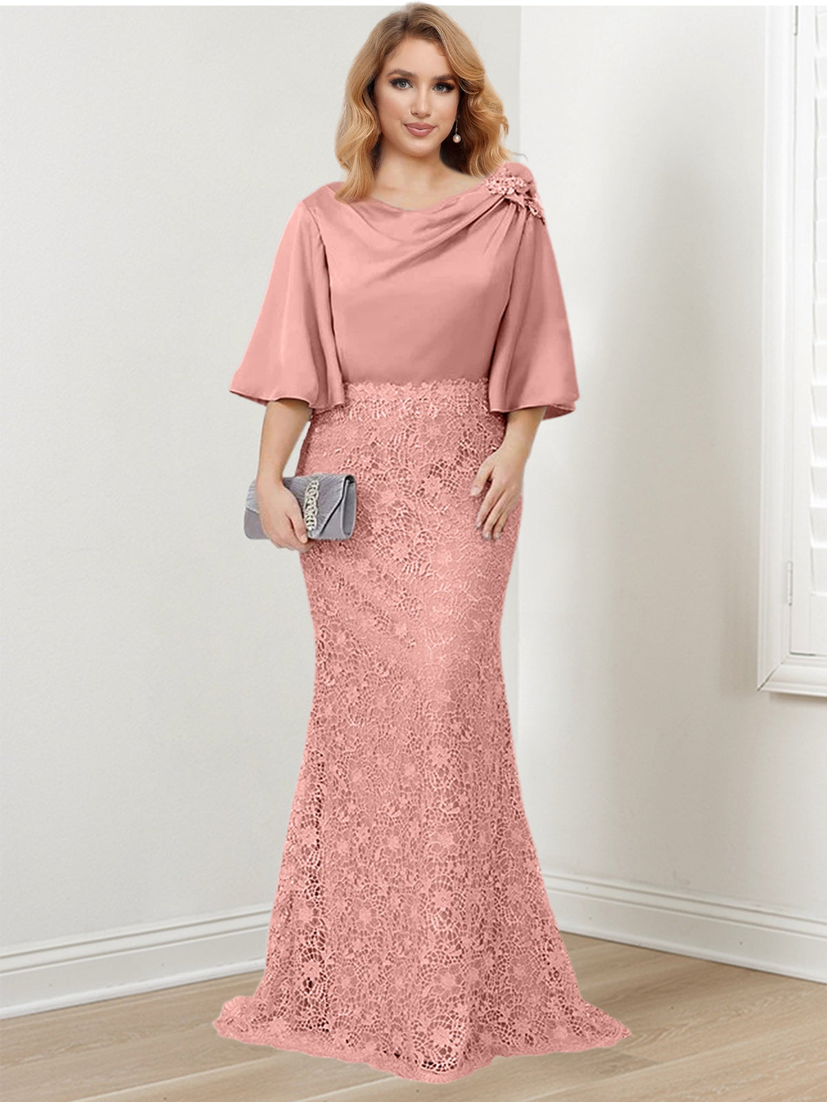 Mother of the Bride Trumpet Mermaid Dresses Featuring Applique Details