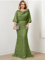 Mother of the Bride Trumpet Mermaid Dresses Featuring Applique Details