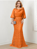 Mother of the Bride Trumpet Mermaid Dresses Featuring Applique Details