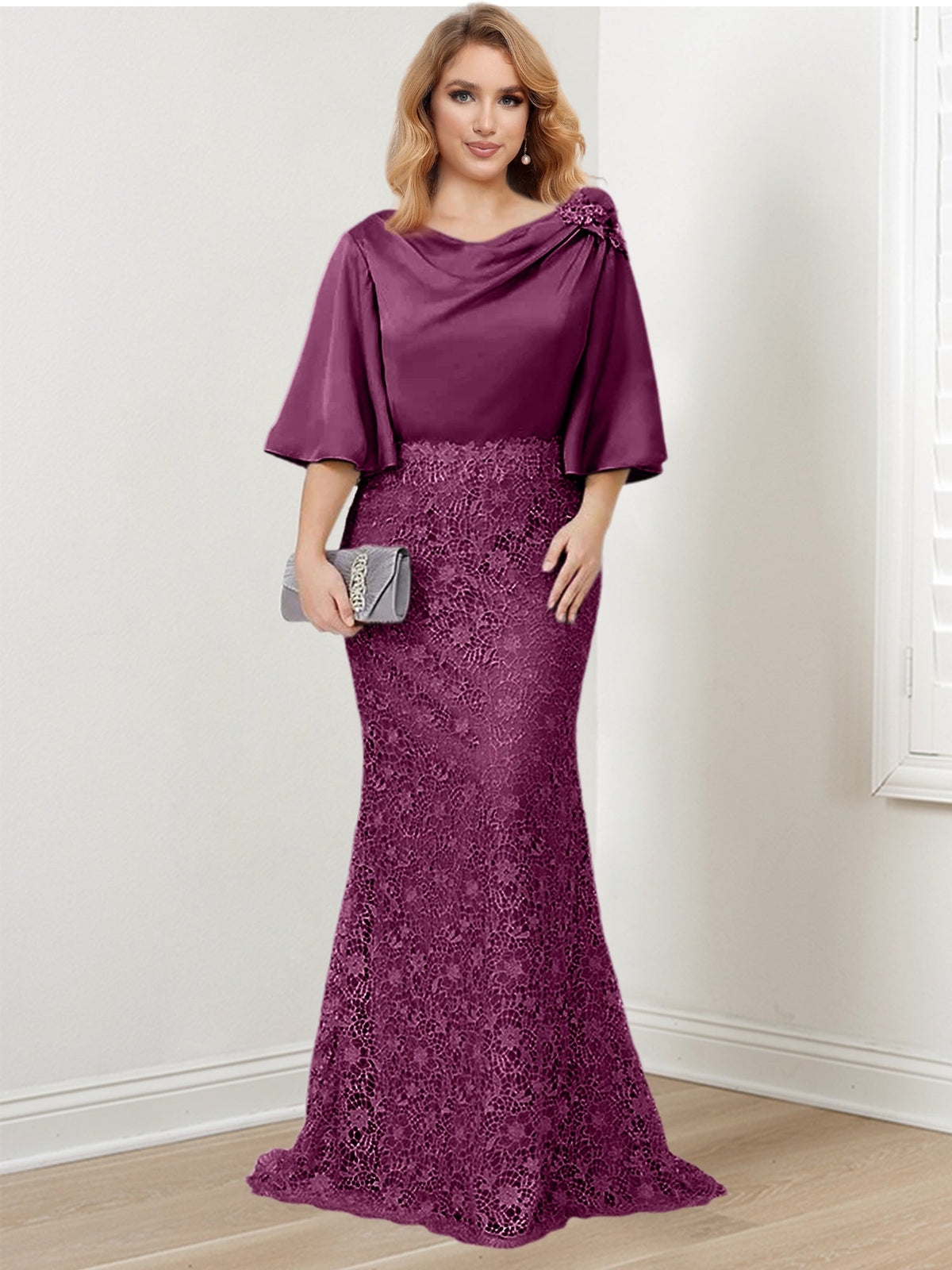 Mother of the Bride Trumpet Mermaid Dresses Featuring Applique Details