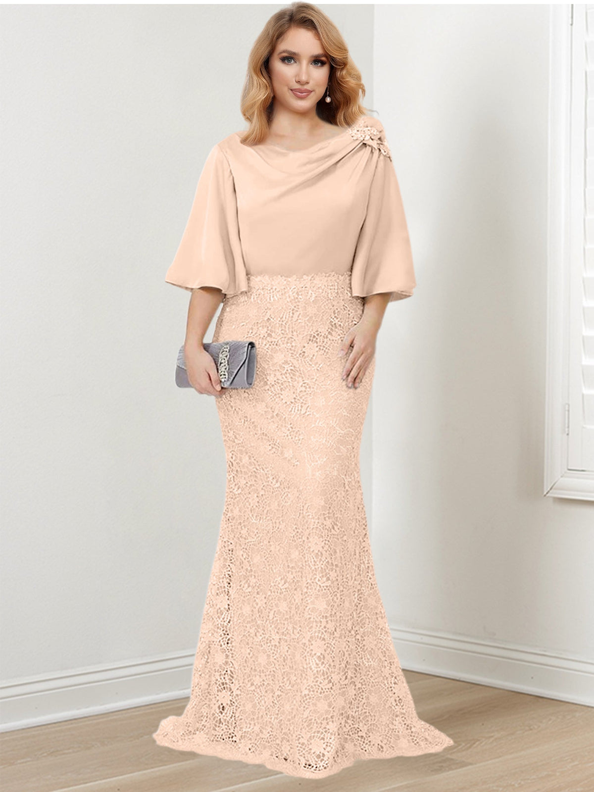 Mother of the Bride Trumpet Mermaid Dresses Featuring Applique Details