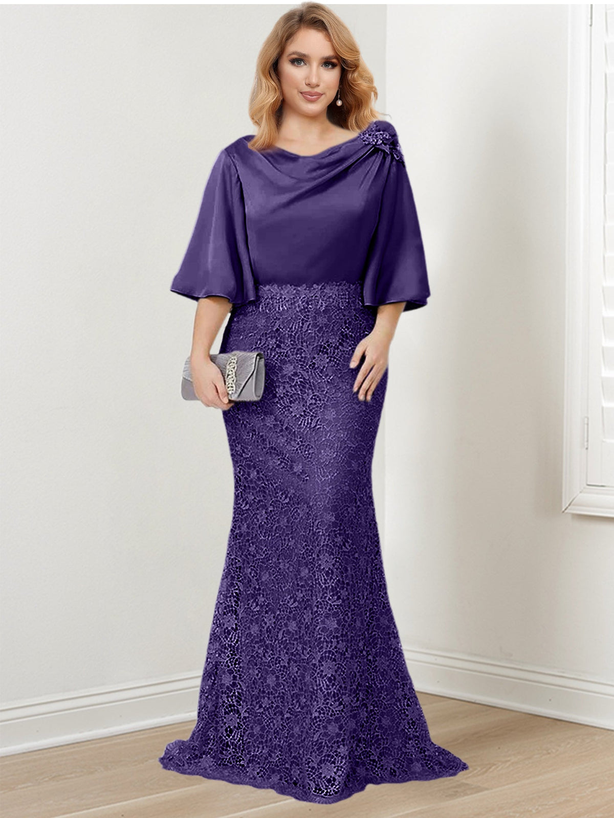 Mother of the Bride Trumpet Mermaid Dresses Featuring Applique Details
