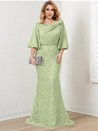 Mother of the Bride Trumpet Mermaid Dresses Featuring Applique Details