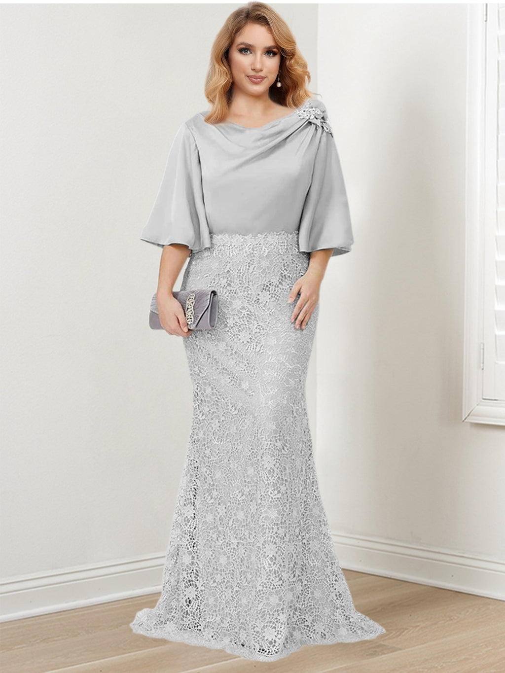 Mother of the Bride Trumpet Mermaid Dresses Featuring Applique Details