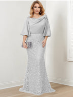 Mother of the Bride Trumpet Mermaid Dresses Featuring Applique Details