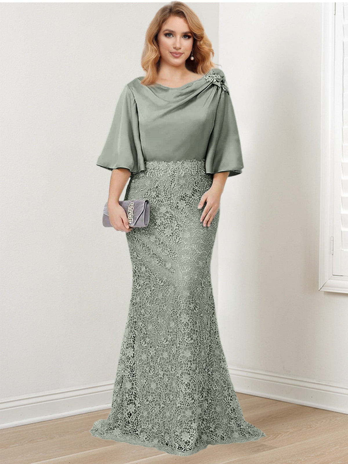 Mother of the Bride Trumpet Mermaid Dresses Featuring Applique Details