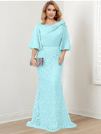 Mother of the Bride Trumpet Mermaid Dresses Featuring Applique Details