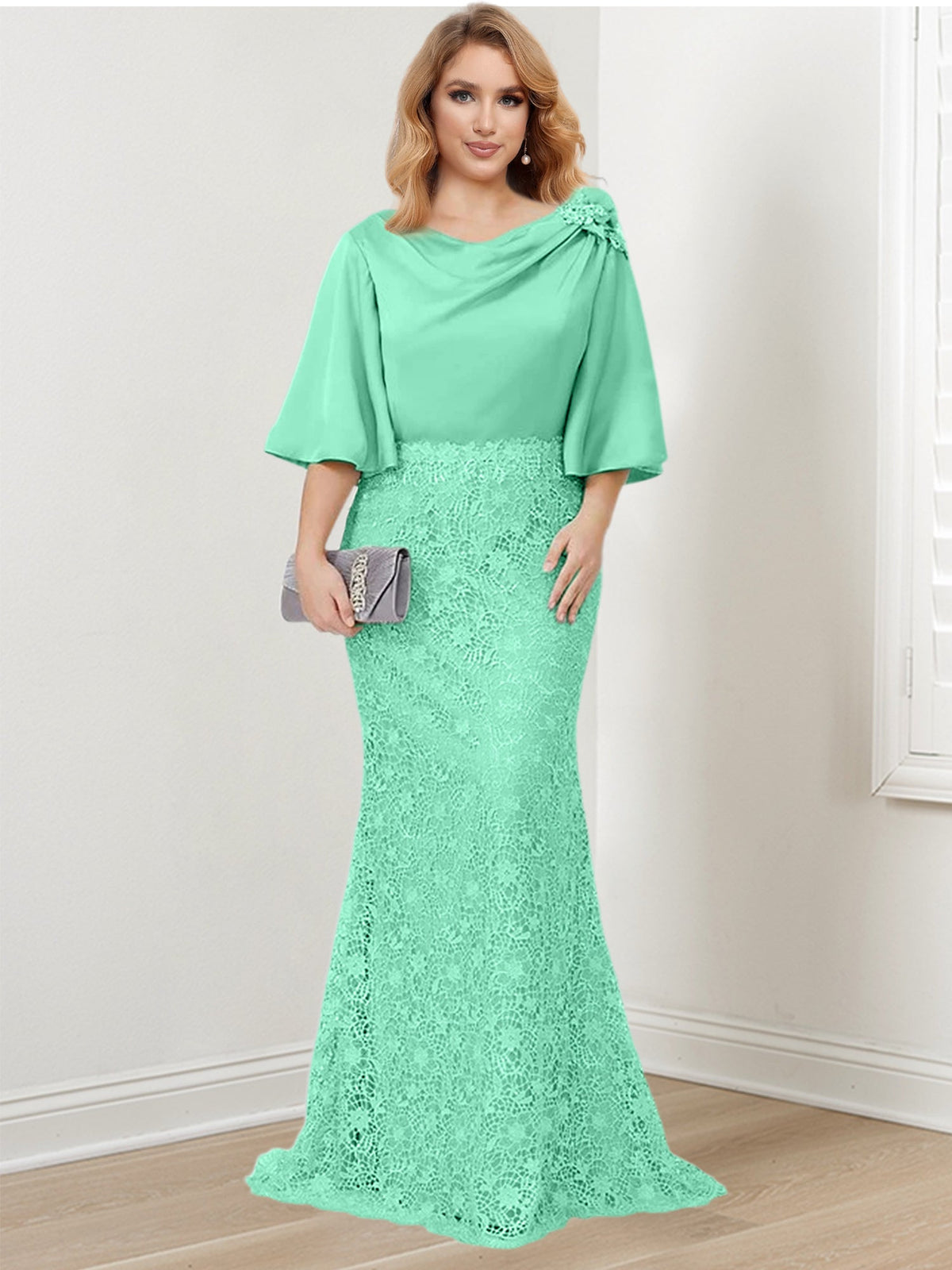 Mother of the Bride Trumpet Mermaid Dresses Featuring Applique Details