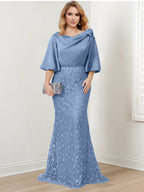 Mother of the Bride Trumpet Mermaid Dresses Featuring Applique Details