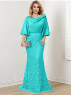 Mother of the Bride Trumpet Mermaid Dresses Featuring Applique Details
