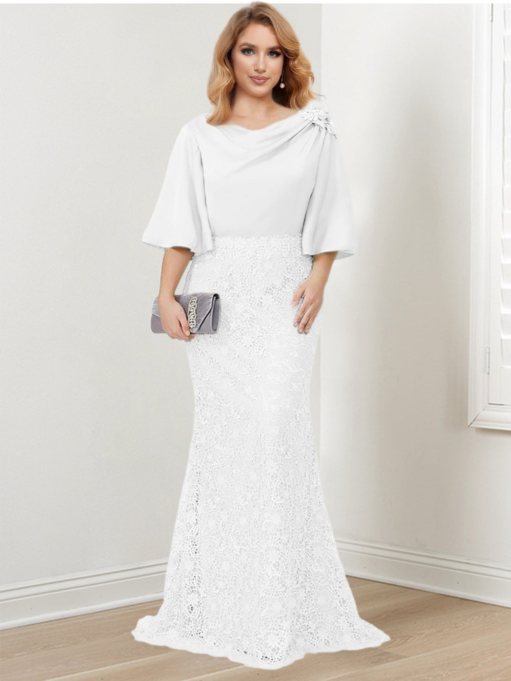 Mother of the Bride Trumpet Mermaid Dresses Featuring Applique Details