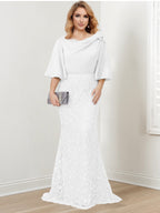 Mother of the Bride Trumpet Mermaid Dresses Featuring Applique Details