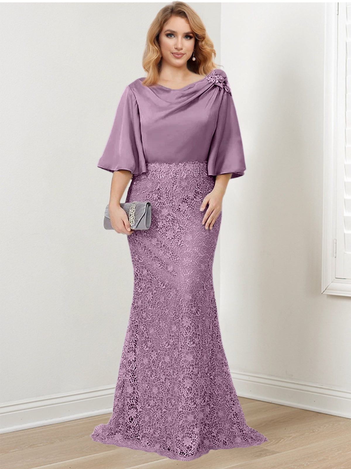 Mother of the Bride Trumpet Mermaid Dresses Featuring Applique Details