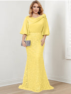 Mother of the Bride Trumpet Mermaid Dresses Featuring Applique Details