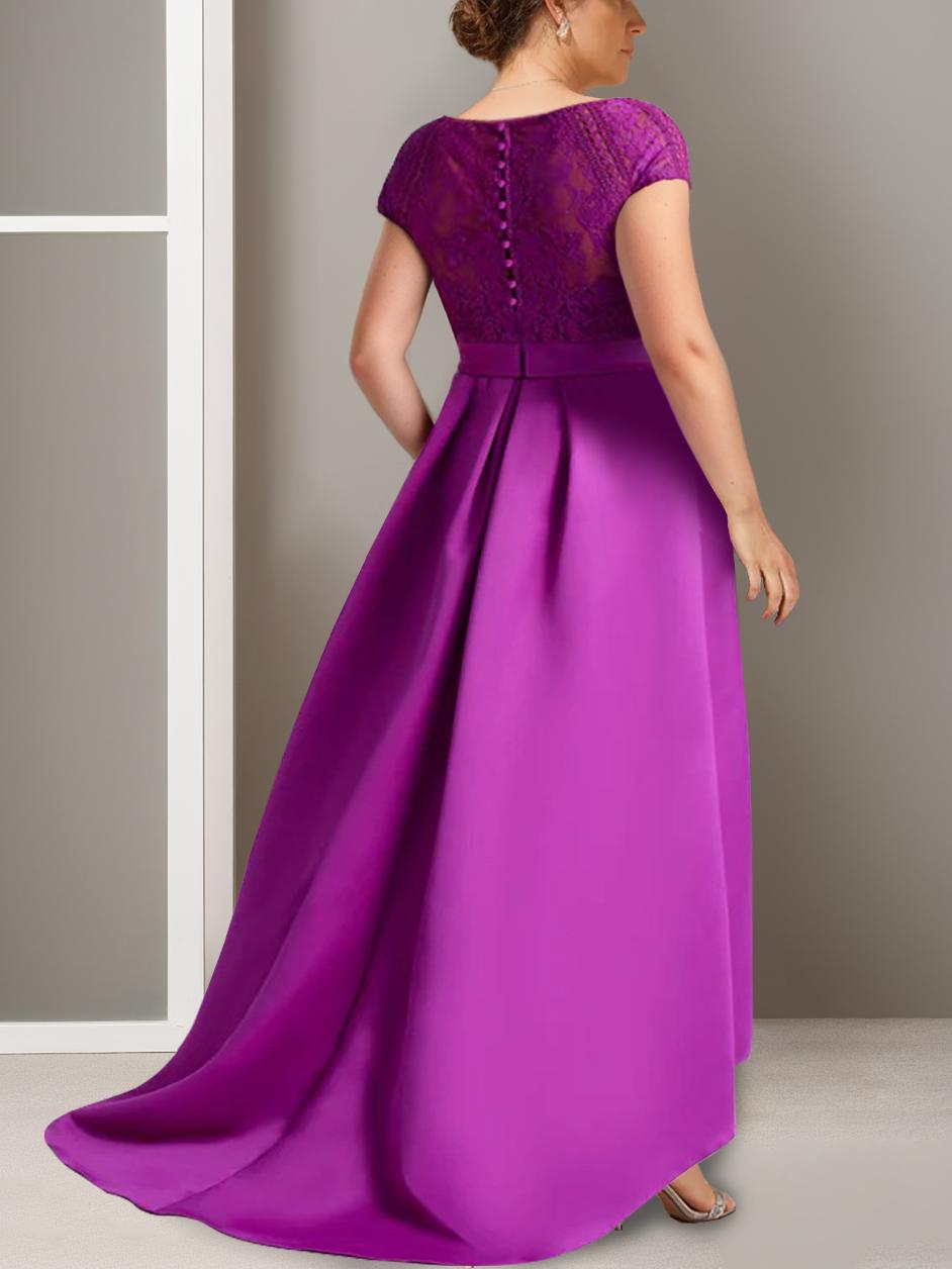 Plus Size Asymmetrical A Line Mother Of The Bride Dress With Appliques