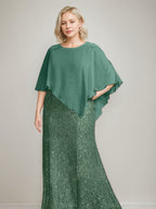 Luxurious Chiffon Floor Length Dress For Mother Of The Bride Beading Sequins