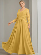 V Neck Dress With Three Quarter Sleeves Sequins Plus Size Mother Of The Bride