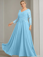 V Neck Dress With Three Quarter Sleeves Sequins Plus Size Mother Of The Bride