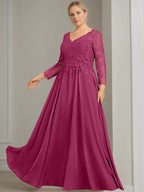 V Neck Dress With Three Quarter Sleeves Sequins Plus Size Mother Of The Bride