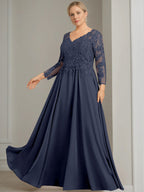 V Neck Dress With Three Quarter Sleeves Sequins Plus Size Mother Of The Bride