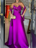 Sleeveless Floor Length A Line Mother Of The Bride Dress Sweetheart Neckline