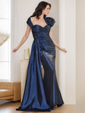 Sweetheart Sleeveless Floor Length Mother Of The Bride Dress With Bowknot