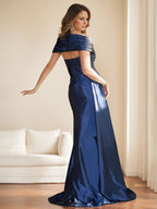 Sweetheart Sleeveless Floor Length Mother Of The Bride Dress With Bowknot